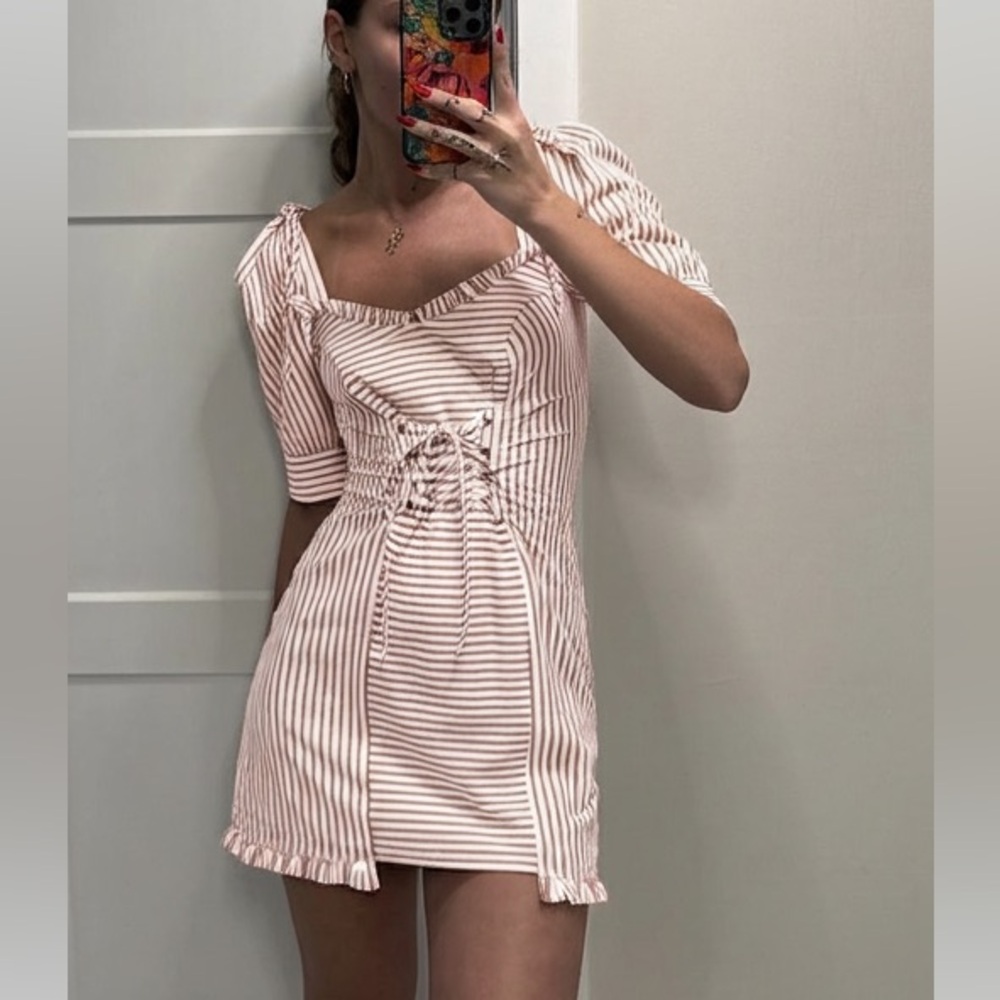 For love & lemons  Women's Striped Dress - Picture 3 of 8